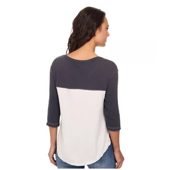 Free People Vintage Blue Jersey Top - Small, New with Tags - Picture 3 of 4